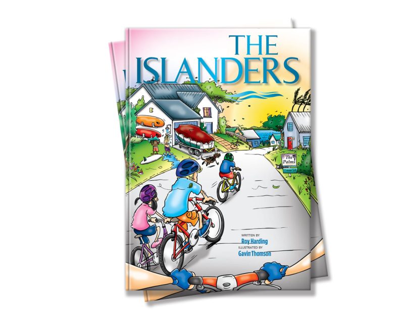 children's illustration story book about a family boating trip in Knysna